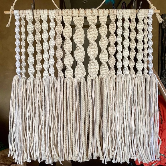 Other - Handmade Macrame Wall Hanging Backdrop Crochet Art